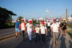 Dr Anthony participates in Amerindian Heritage Fitness Walk
