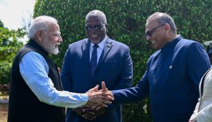 India’s PM Modi Honours Gandhi statue in Georgetown visit