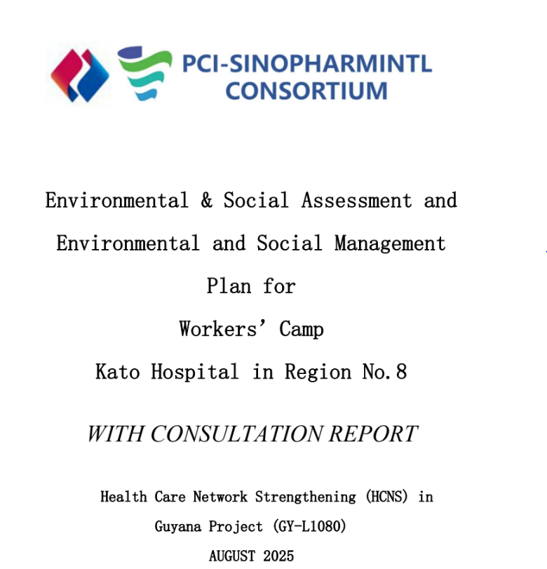 HCNS – ESA-ESMP FOR TEMPORARY FACILITIES W. CONSULTATION REPORT – KATO