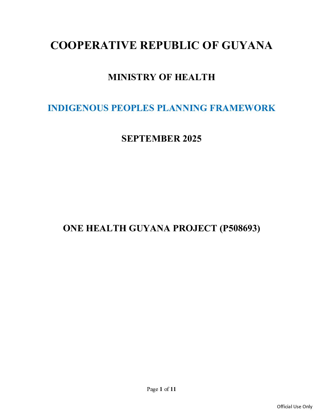 One Health GY – IPPF